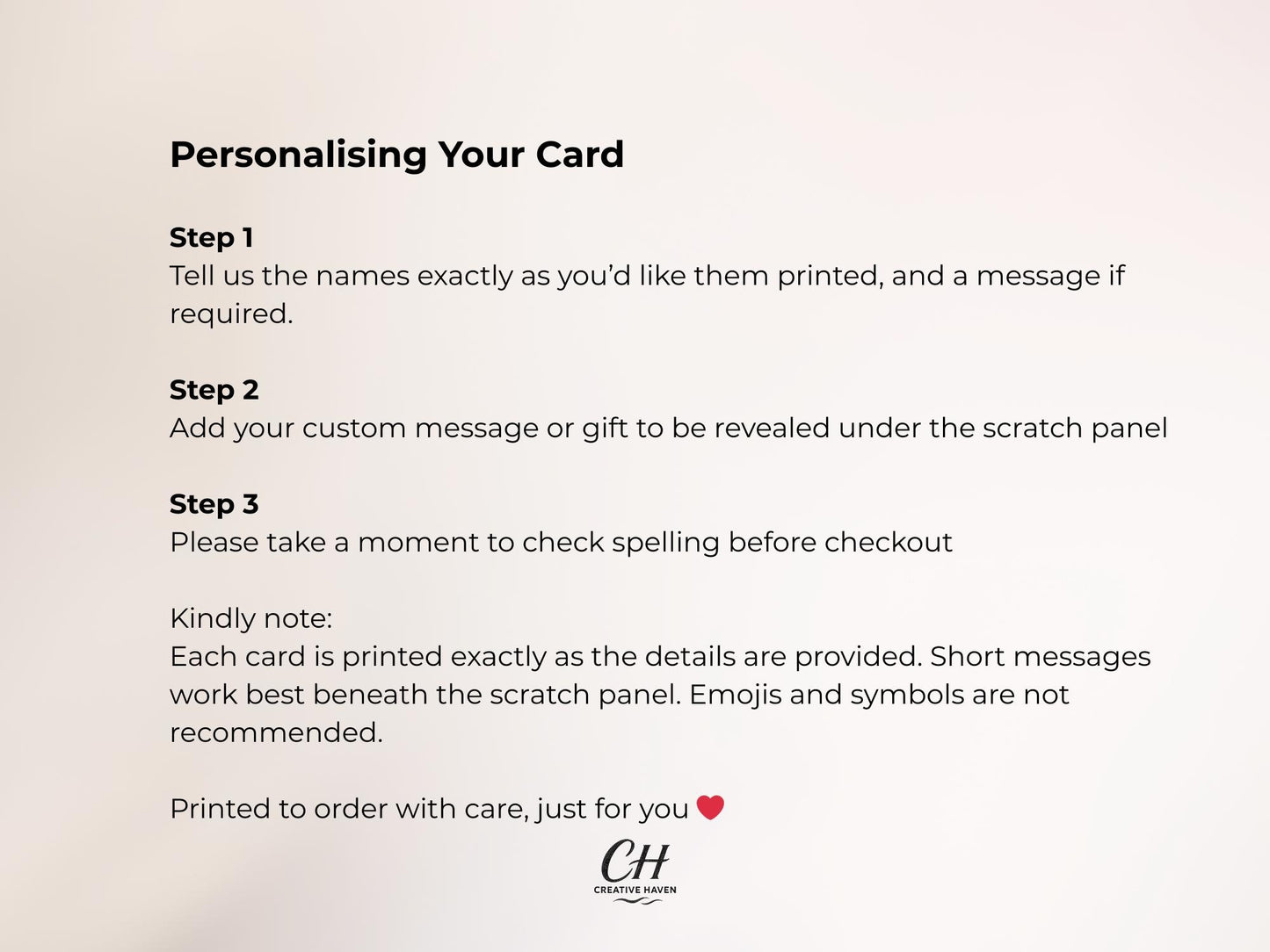 Personalised Birthday Scratch Card