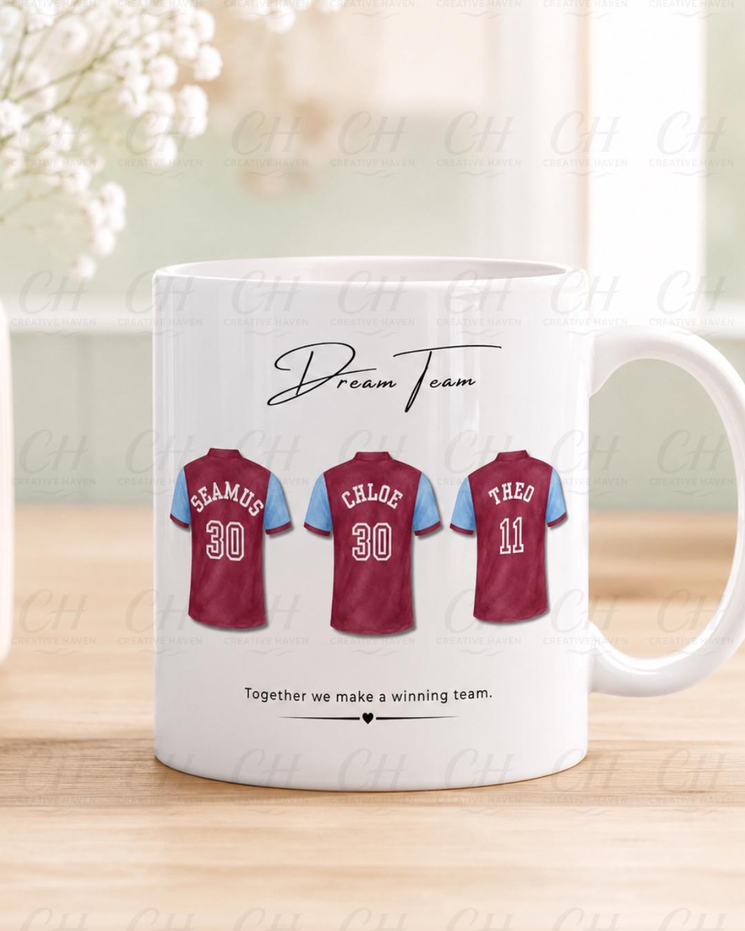 Ultimate Dream Team Personalised Football Shirt Bundle