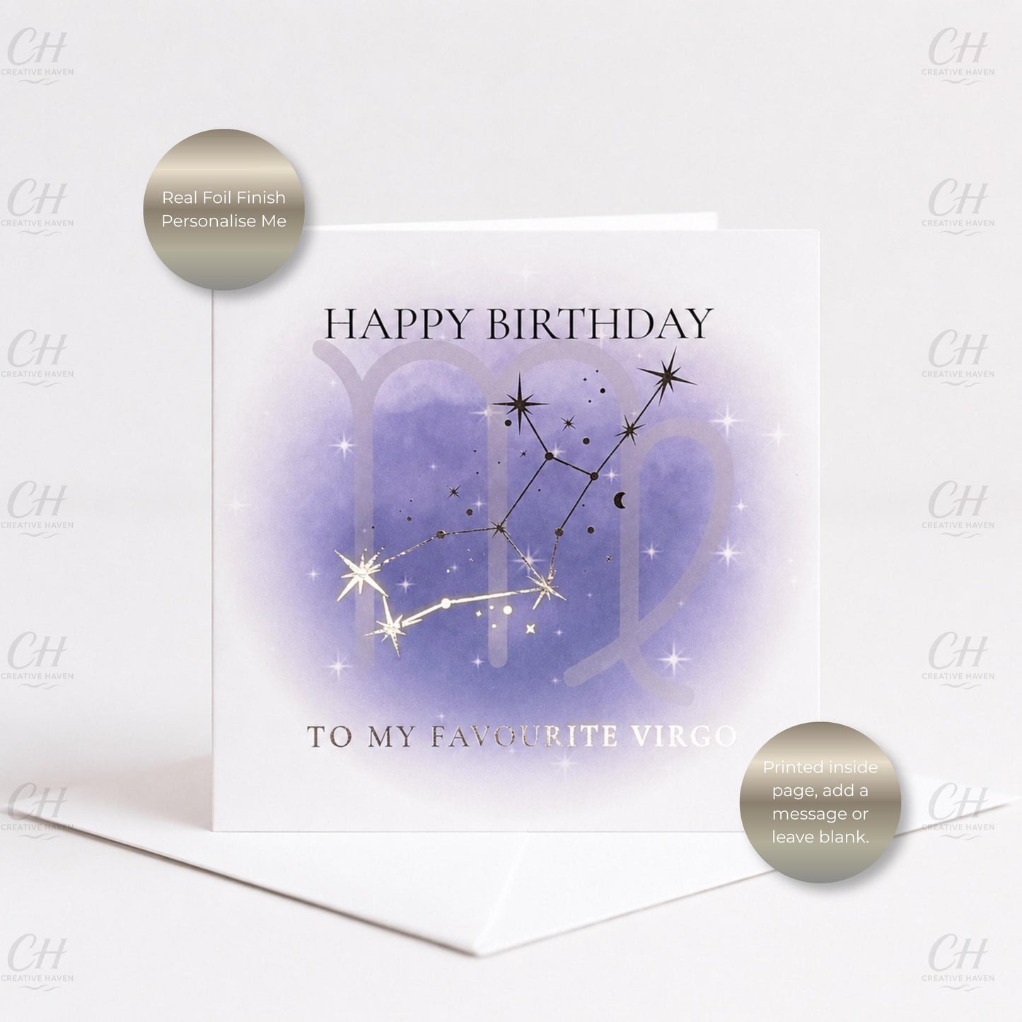 Star Sign Birthday Card - Favourite Zodiac Constellations