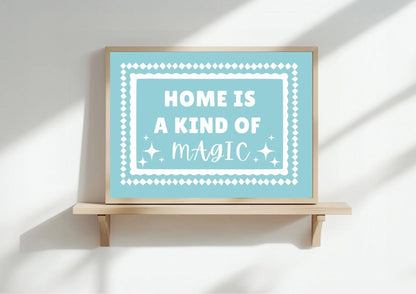 Home Magic Pastel Colour Art Print |A3/ A4/A5/A6 | OTHER COLOURS AVAILABLE