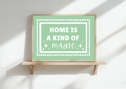 Home Magic Pastel Colour Art Print |A3/ A4/A5/A6 | OTHER COLOURS AVAILABLE
