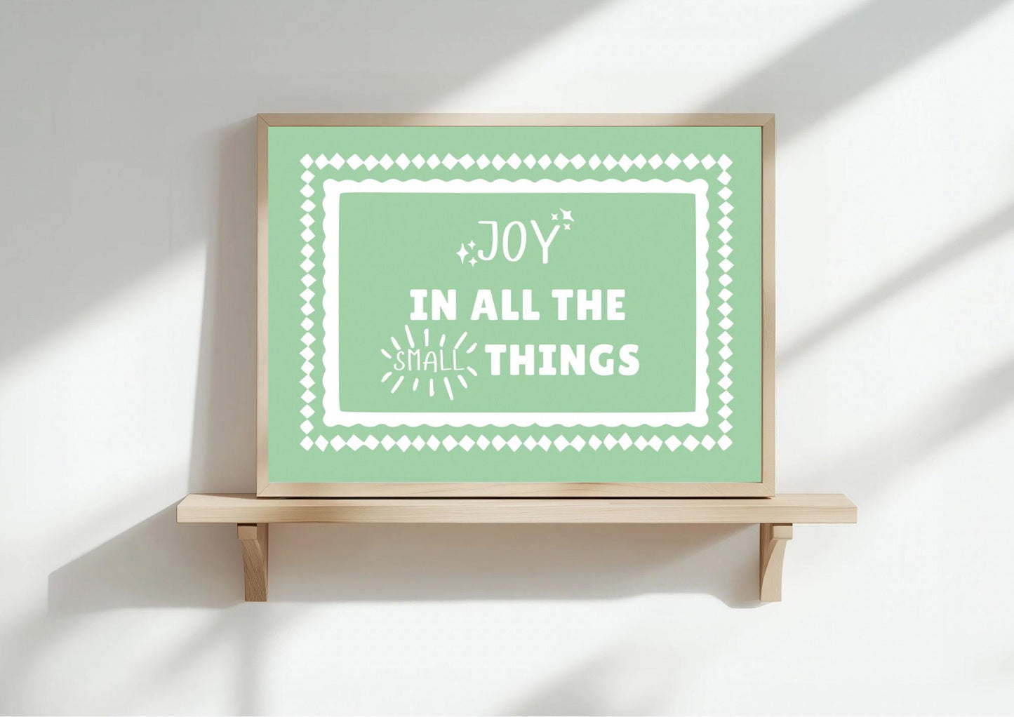 Pastel Purple Art Print | Joy in All the Small Places | A3/4/5/6 | OTHER COLOURS AVAILABLE