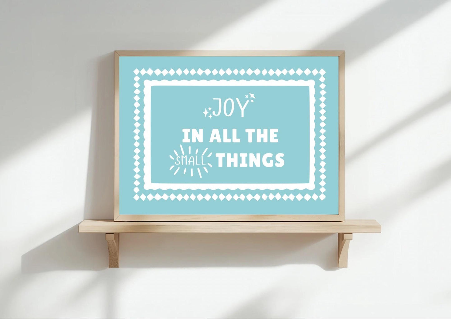 Pastel Purple Art Print | Joy in All the Small Places | A3/4/5/6 | OTHER COLOURS AVAILABLE