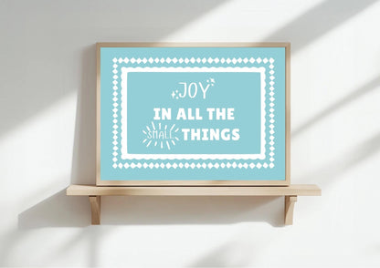Pastel Purple Art Print | Joy in All the Small Places | A3/4/5/6 | OTHER COLOURS AVAILABLE