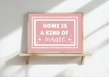 Home Magic Pastel Colour Art Print |A3/ A4/A5/A6 | OTHER COLOURS AVAILABLE