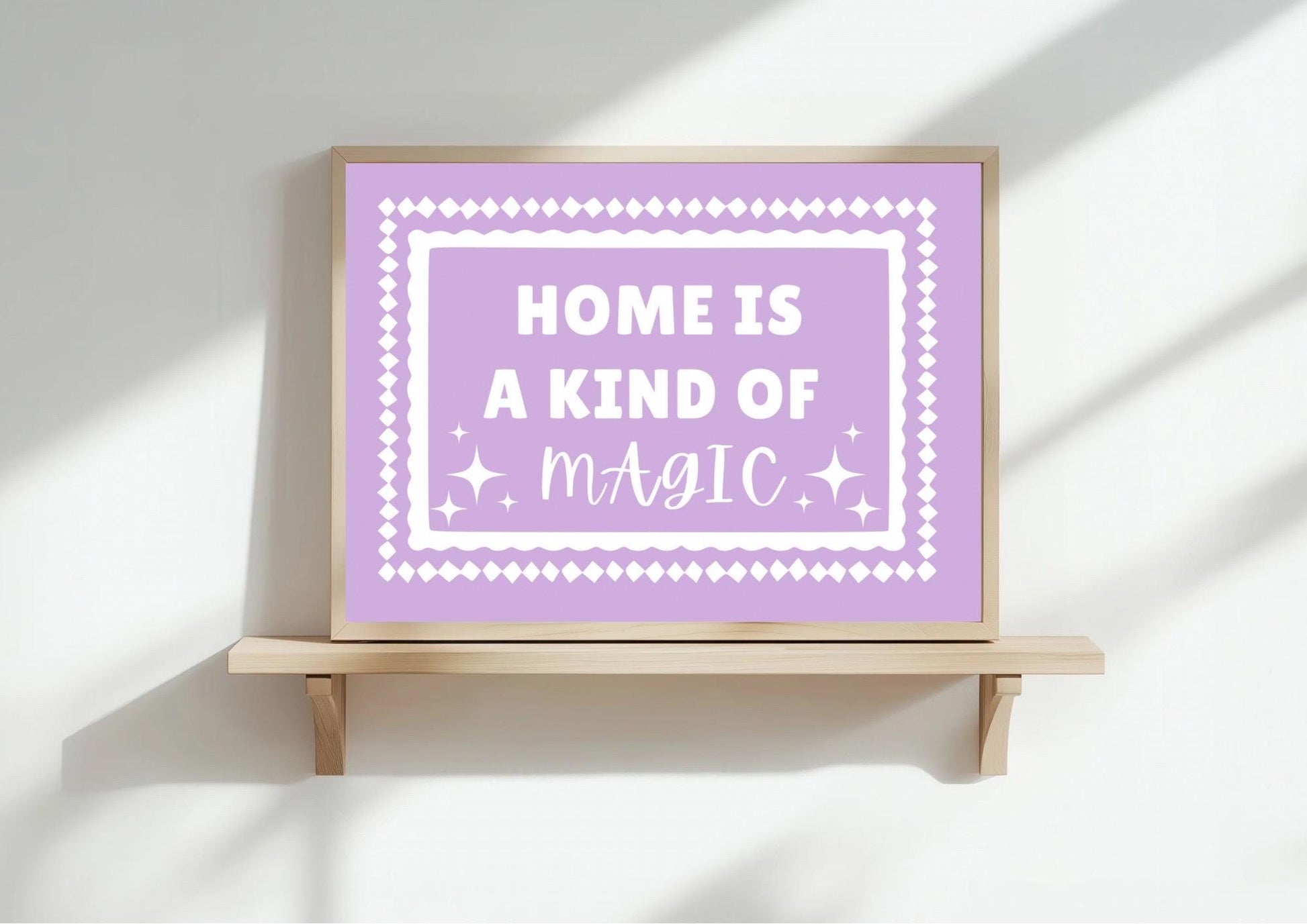 Home Magic Pastel Colour Art Print |A3/ A4/A5/A6 | OTHER COLOURS AVAILABLE