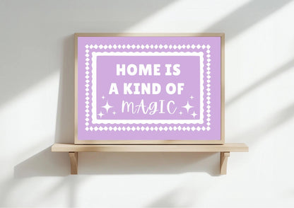 Home Magic Pastel Colour Art Print |A3/ A4/A5/A6 | OTHER COLOURS AVAILABLE