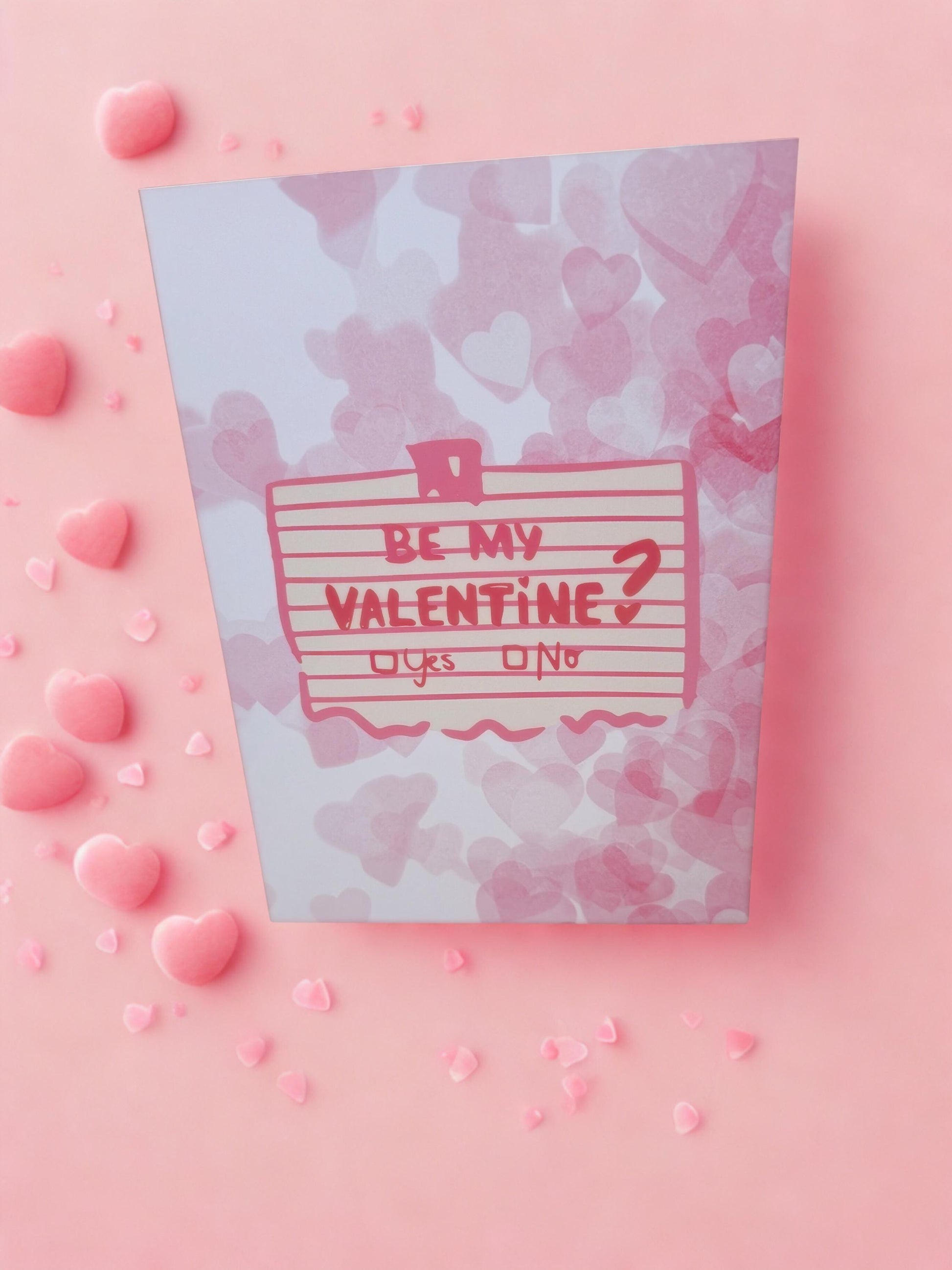 Be My Valentine - Valentine’s Day card with envelope
