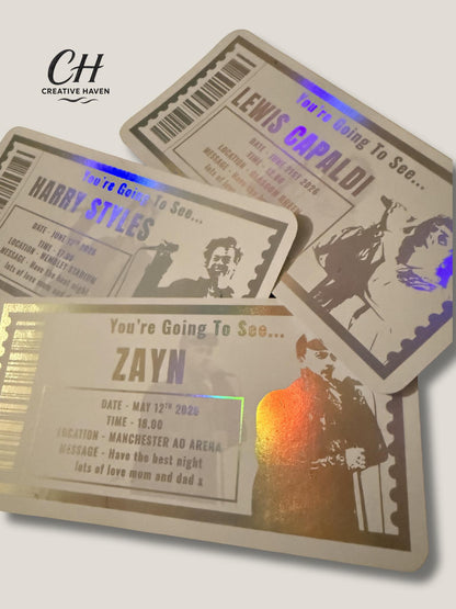 Personalised Concert Ticket