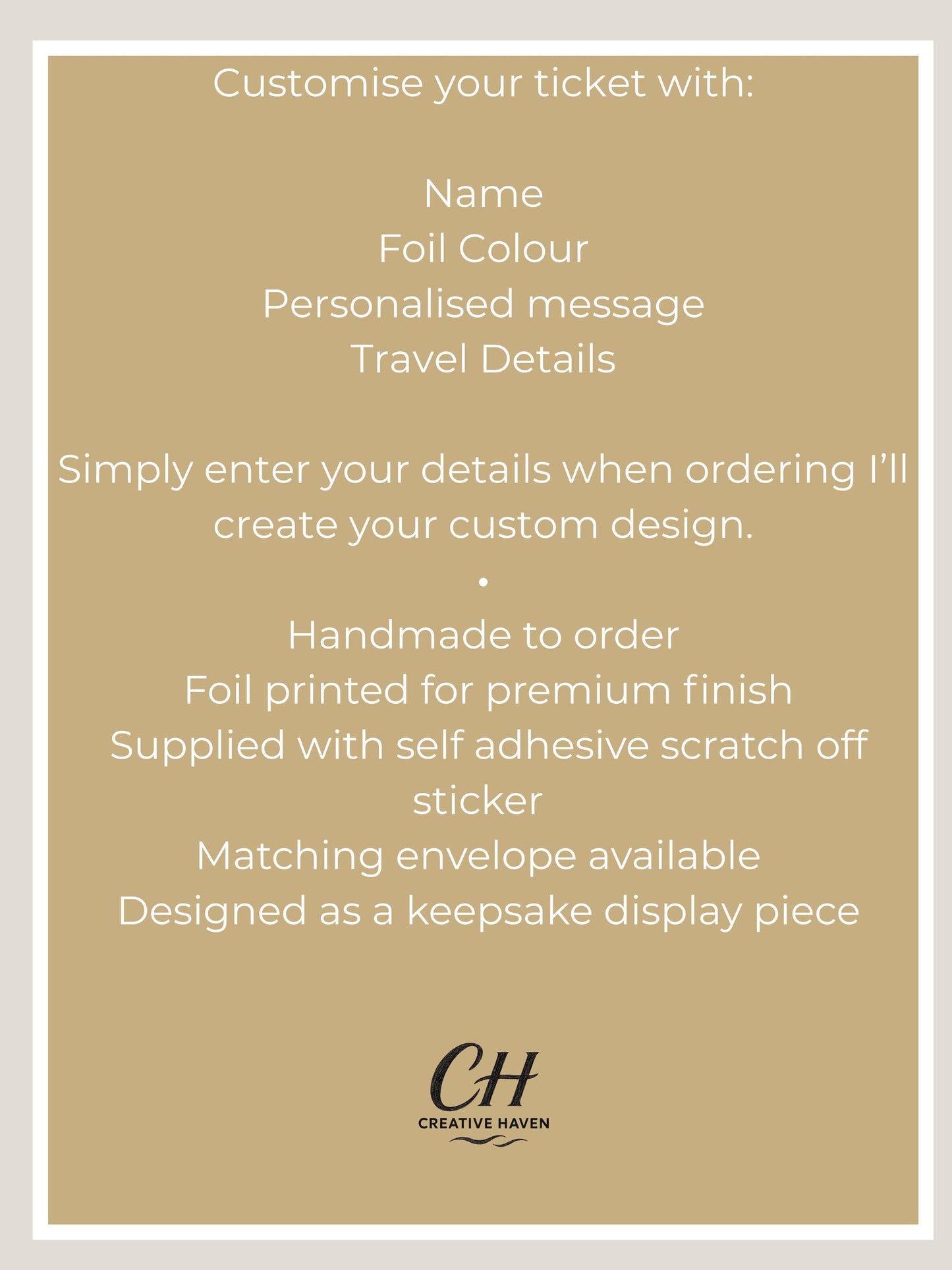 Luxury Flight Ticket Scratch Reveal | Personalised Holiday Gift Voucher | Surprise Flight Reveal | Foil Boarding Pass | Travel Gift Keepsake