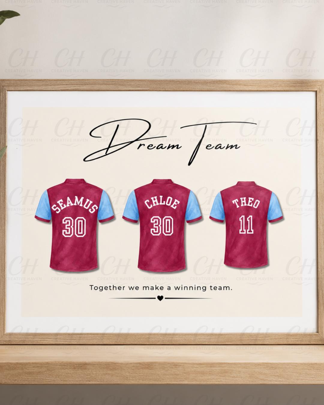 Ultimate Dream Team Personalised Football Shirt Bundle