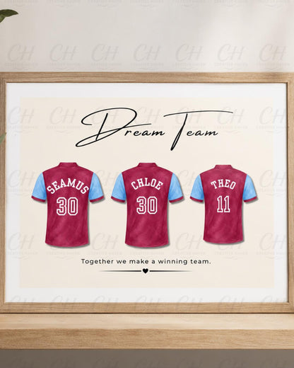 Ultimate Dream Team Personalised Football Shirt Bundle