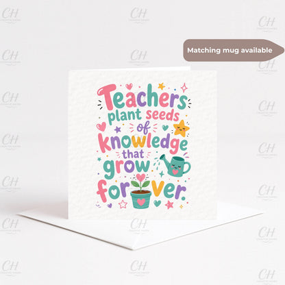 Teacher's Thankyou Card