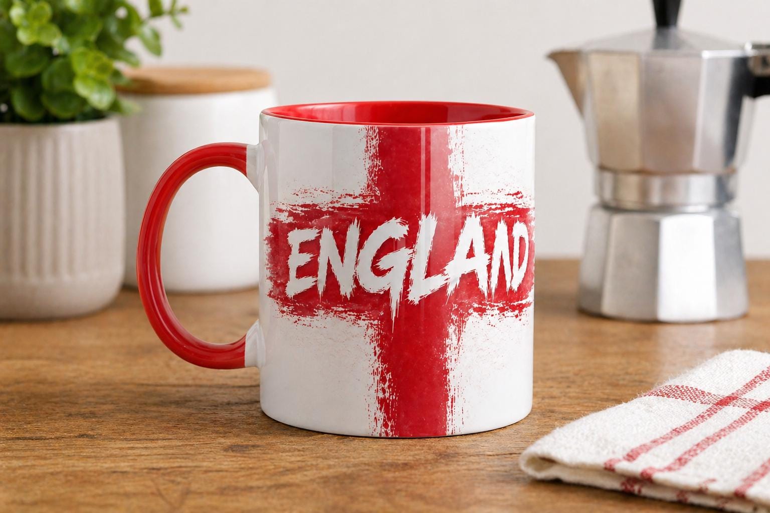 England Football Mug | World Cup Mug 2026 | England Fan Gift | Fathers Day Gift | St George Cross Mug | Match Day Mug | Gift for Him
