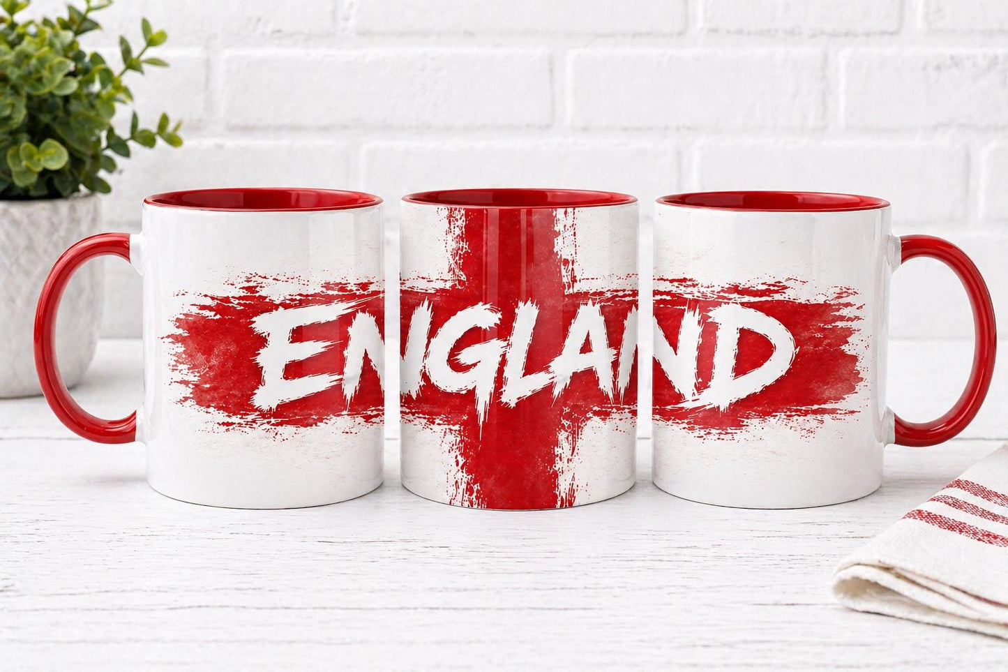England Football Mug | World Cup Mug 2026 | England Fan Gift | Fathers Day Gift | St George Cross Mug | Match Day Mug | Gift for Him