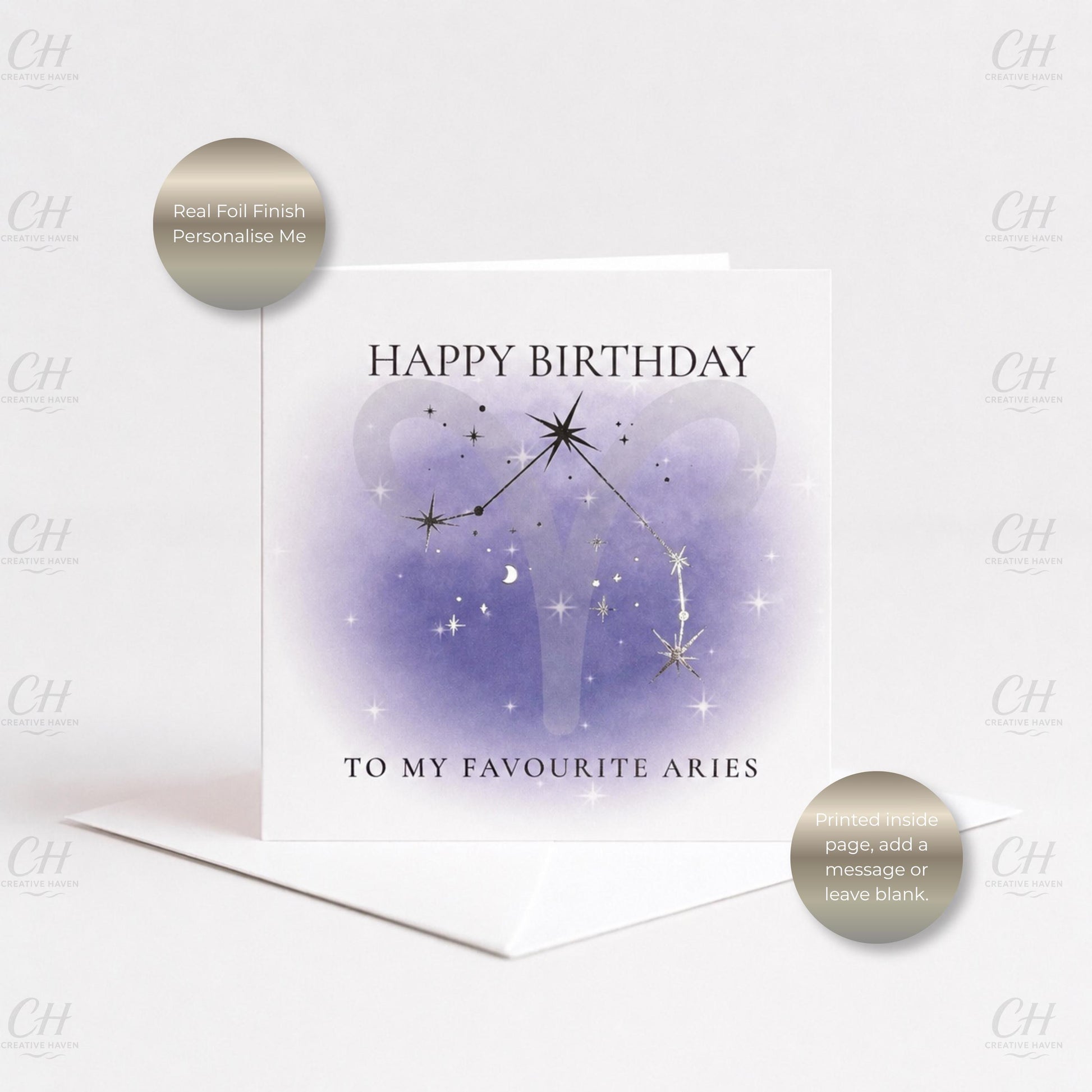 Star Sign Birthday Card - Favourite Zodiac Constellations