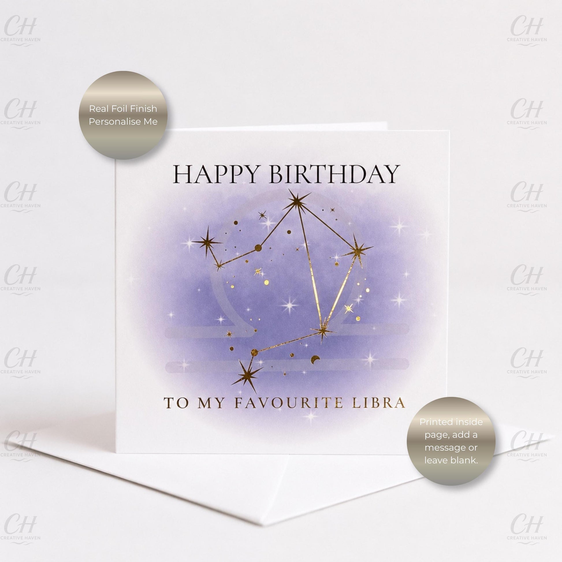 Star Sign Birthday Card - Favourite Zodiac Constellations