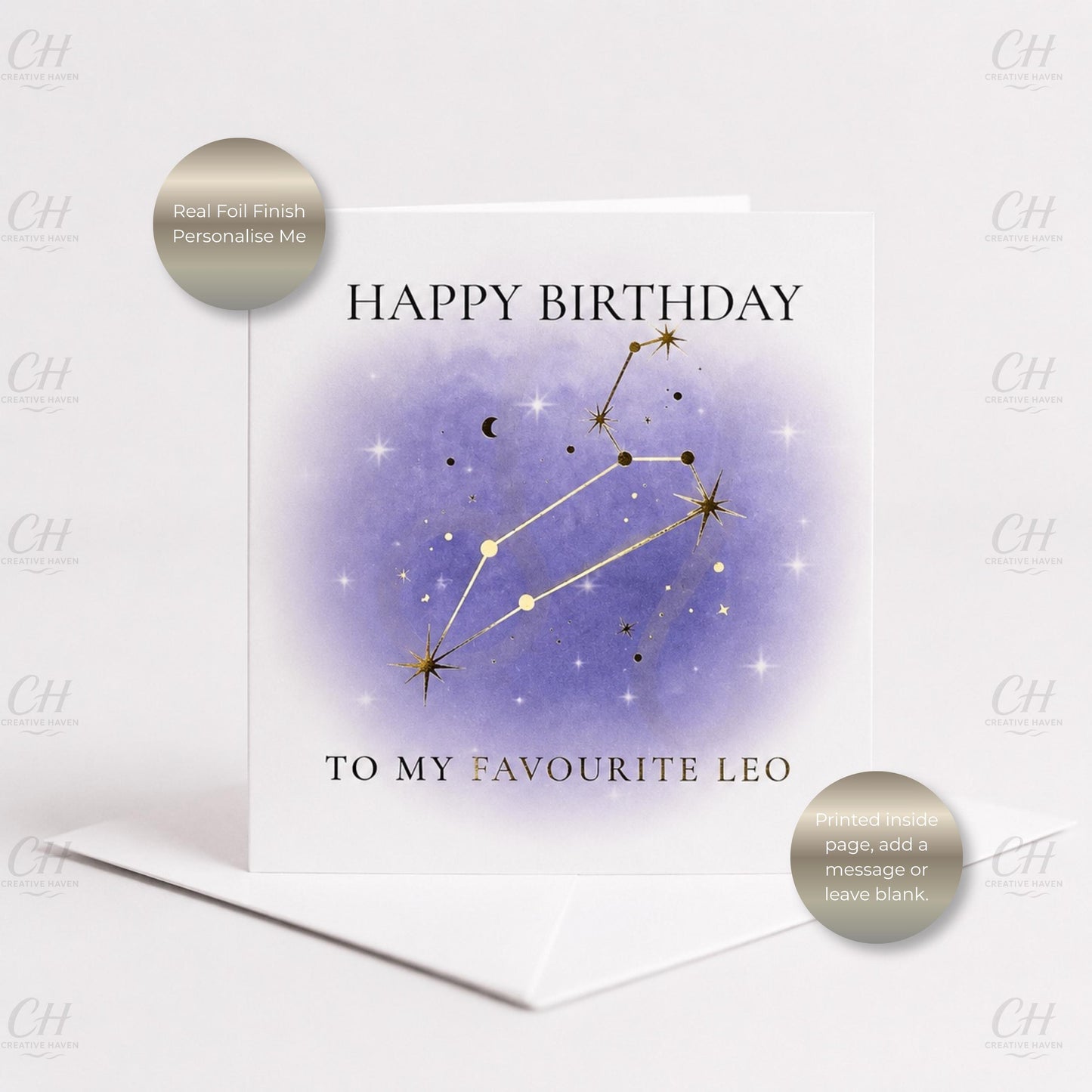 Star Sign Birthday Card - Favourite Zodiac Constellations