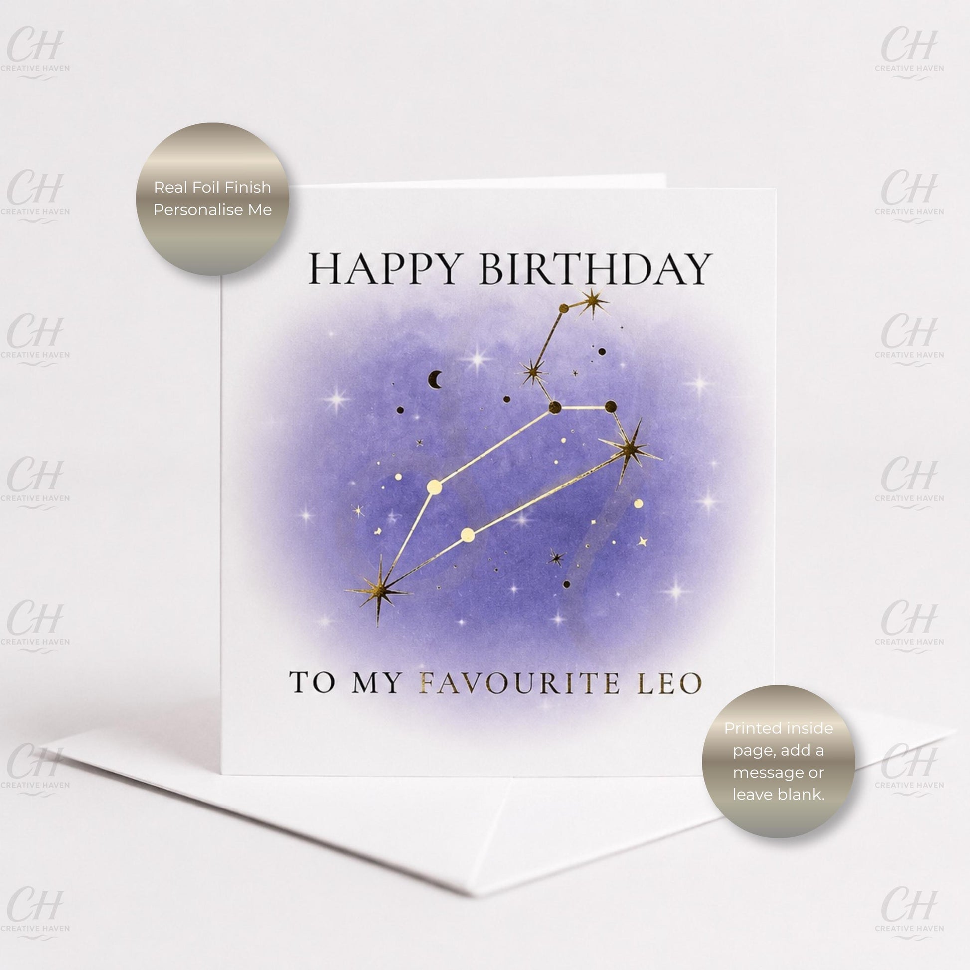 Star Sign Birthday Card - Favourite Zodiac Constellations