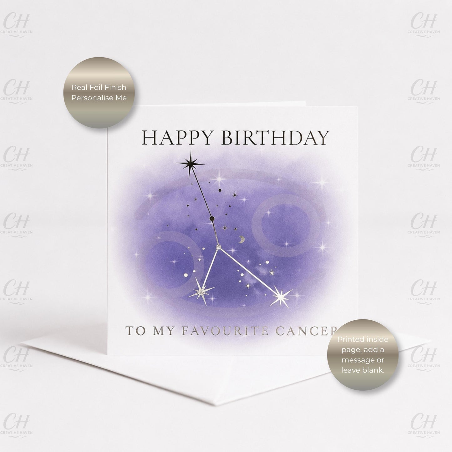 Star Sign Birthday Card - Favourite Zodiac Constellations
