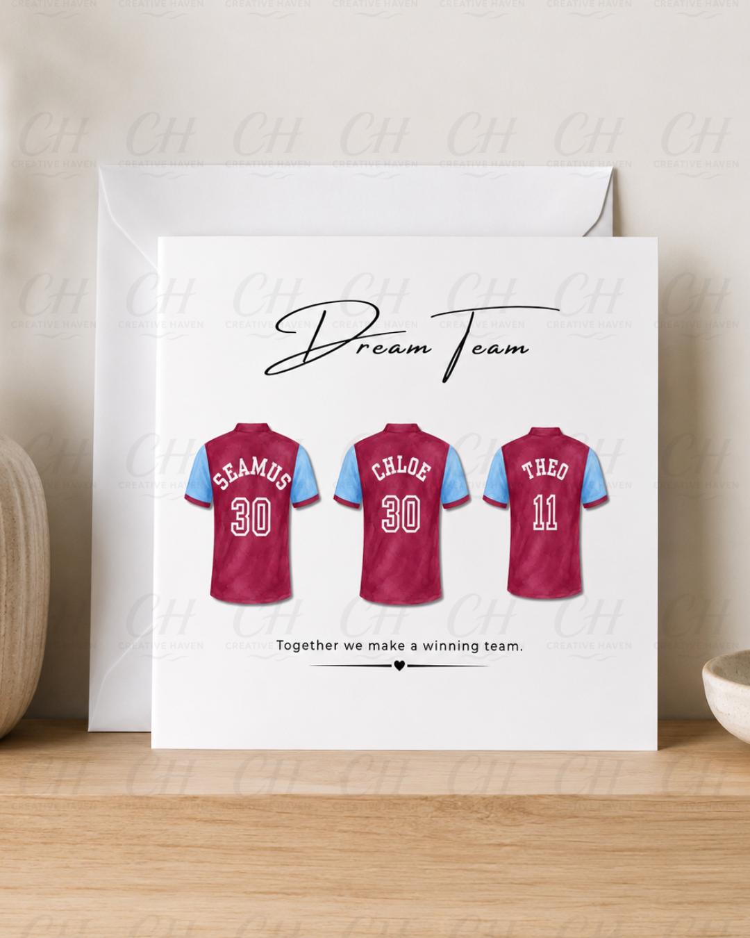 Ultimate Dream Team Personalised Football Shirt Bundle