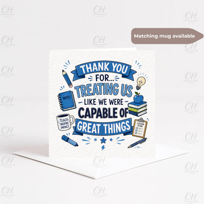 Teacher's Thankyou Card