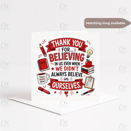 Teacher's Thankyou Card