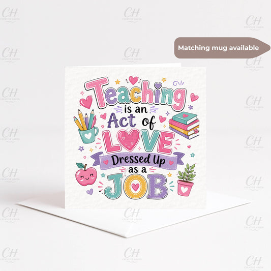 Teacher's Thankyou Card