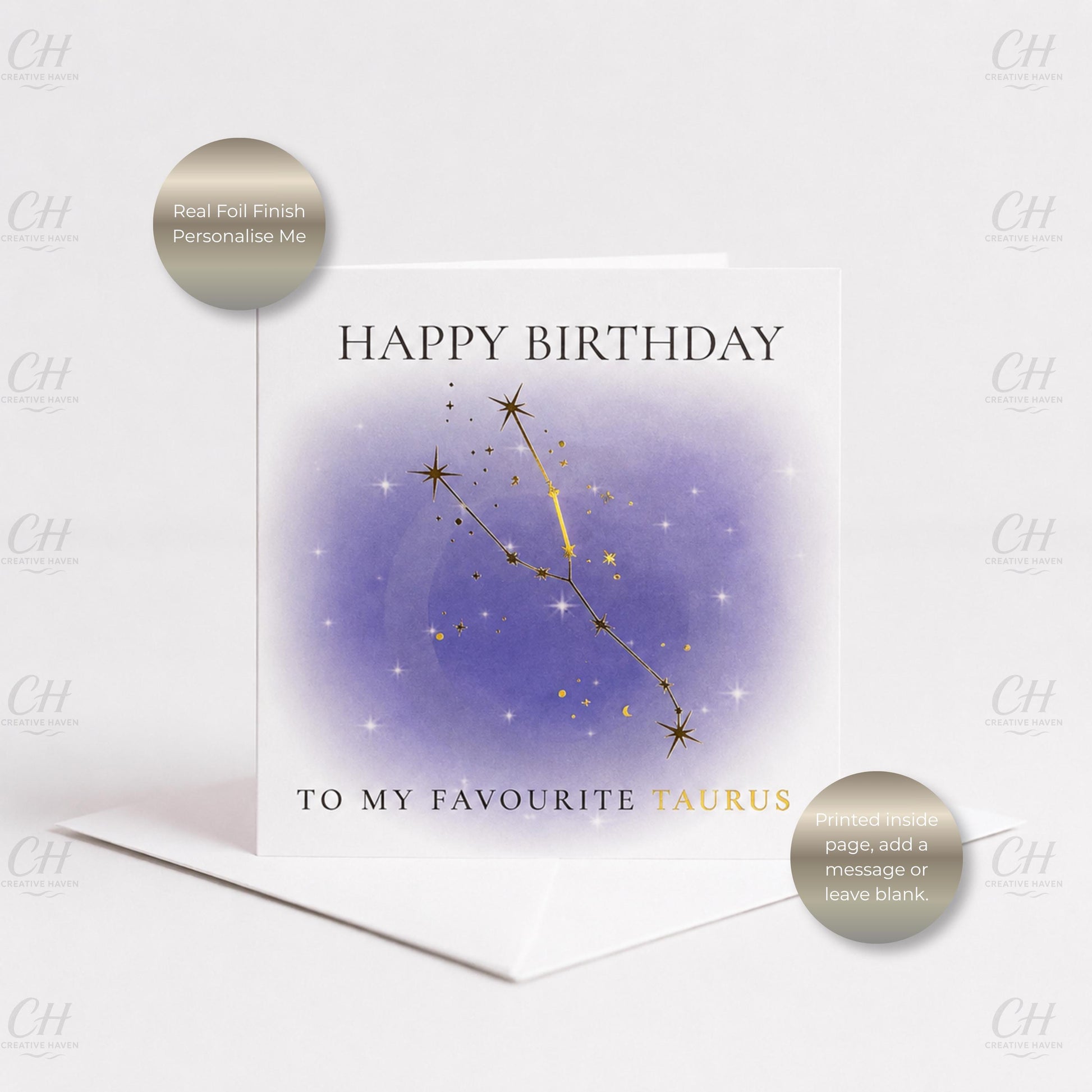 Star Sign Birthday Card - Favourite Zodiac Constellations