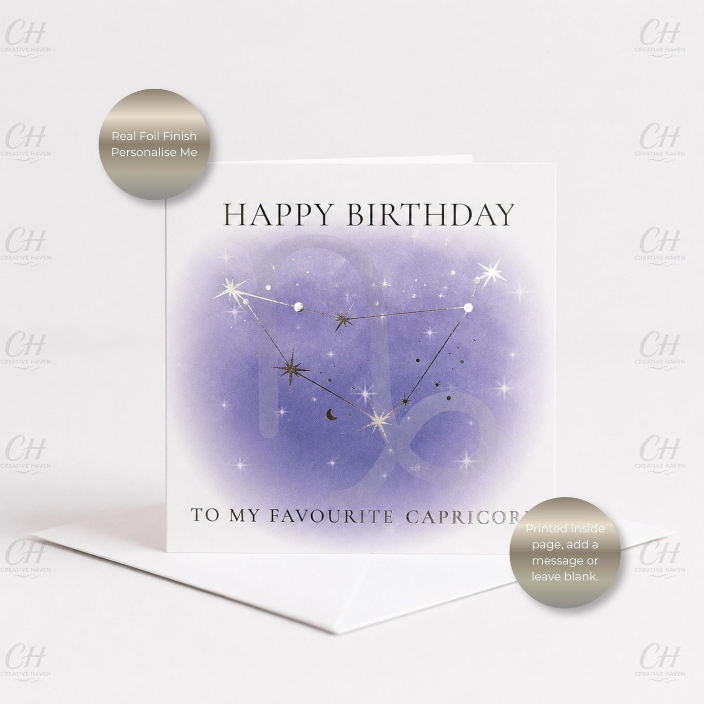 Star Sign Birthday Card - Favourite Zodiac Constellations
