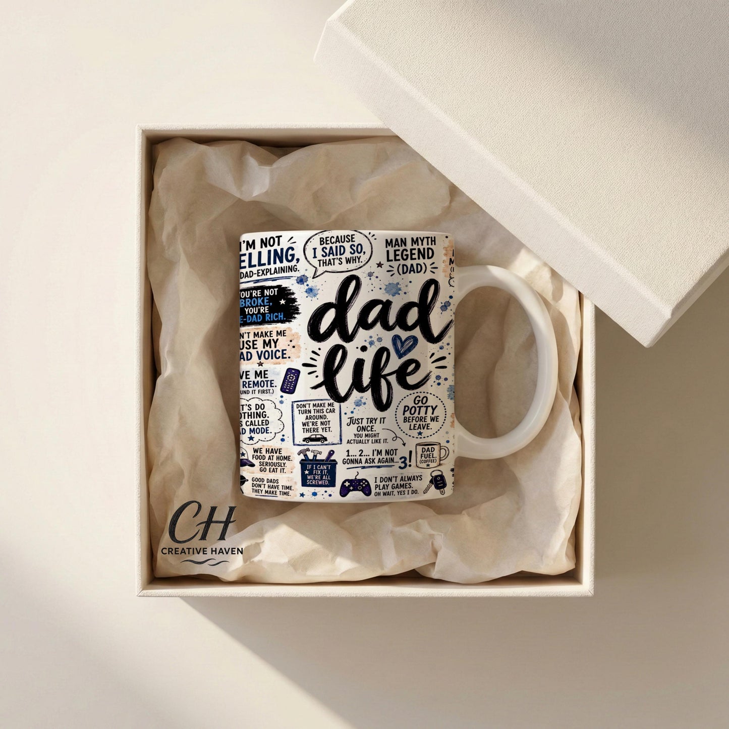 Dad Life Mug - Gift for Dad - Fathers Day Cup