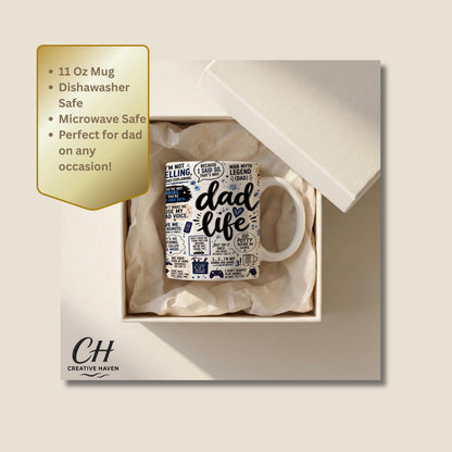 Dad Life Mug - Gift for Dad - Fathers Day Cup